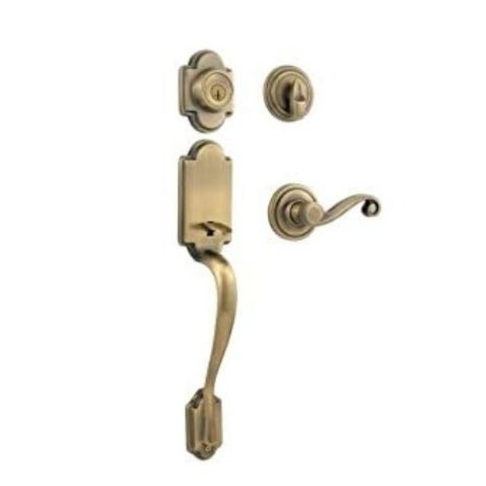 Kwikset Arlington Single Cylinder Handleset w/Lido Lever 800ANXLL Satin Nickel